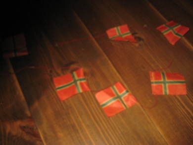 Lekkje med store flagg 50 tallet