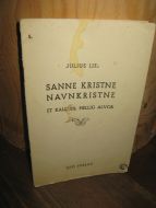 LIE: SANNE KRISTNE NAVNKRISTNE. Et kall til hellig alvor.