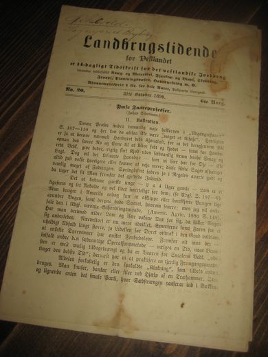 1890 nr 020 Landbrugstidende for Vestlandet