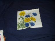 Serviett med blomstermotiv fra eldre samling