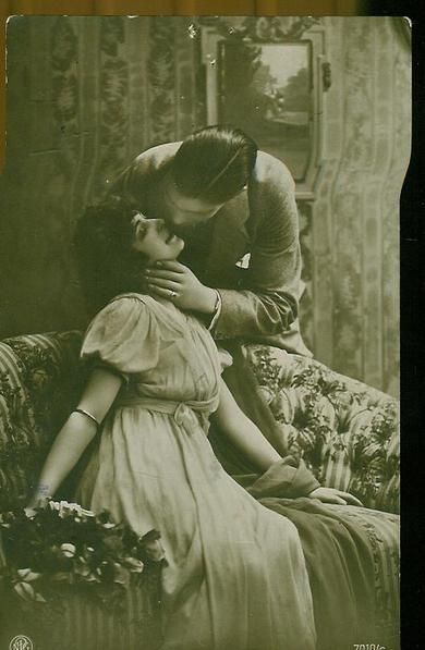 Meget pent postkort fra tidleg 1900