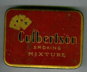 CULBERTSON SMOKING MIXTURE fra Carl E. Olsen & Co Tobaksfabrik, Oslo