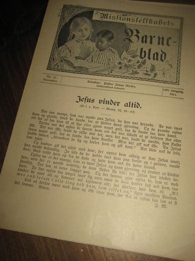 1911 nr 022 Missionsselskabets Barneblad