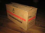 Eske fra Margarinsentralen, ca 43*17 cm stor, 23 cm høg, pen i et krambumiljø. 60-70 tallet. 
