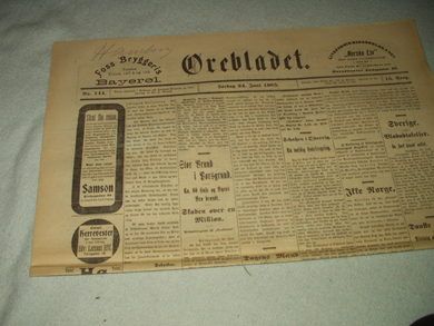 1905 nr 144 Ørebladet