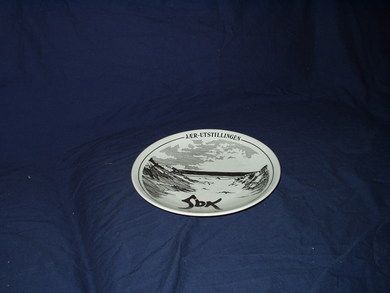 Tallerken fra Jær utstillingen Figgjo porselen SBK