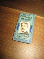 Barberblad,   BLUE GILETTE BLADE, 60 tallet. 