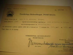 Forsikrings- Aktieselskapet NORVEGIA, Nr.11778, 1942. 