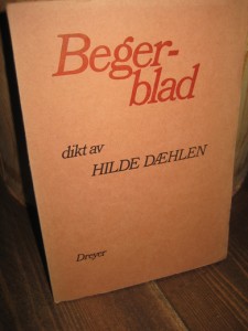 DÆHLEN: Begerblad. 1976.