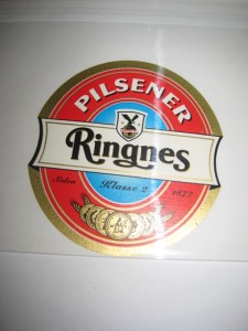 PILSNER fra Ringnes Bryggeri, 60 tallet.