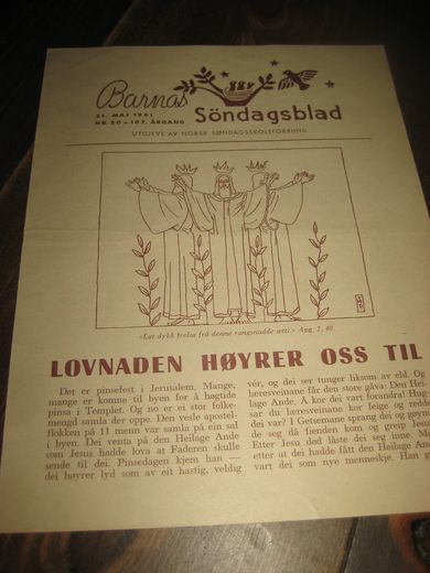 1961,nr 020, Barnas Søndagsblad