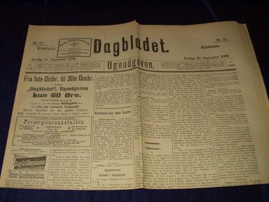 1889 nr 077 Dagbladet Ugeutgaven