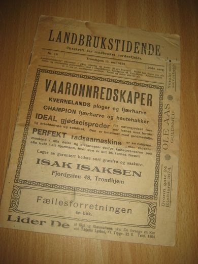 1914 nr 019 LANDBRUKSTIDENDE