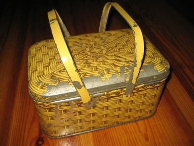 Nostalgisk matboks / kakeboks fra 60 tallet
