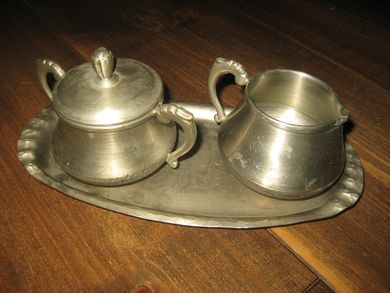 Sett på 3 deler fra Holsen Tinn 60 tallet