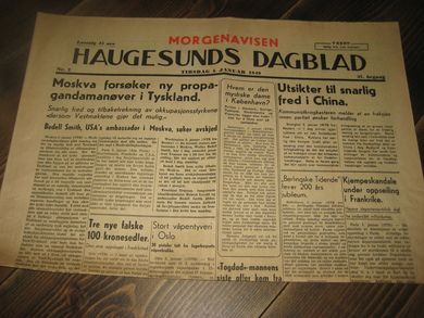 1949 nr 002 HAUGESUNDS DAGBLAD