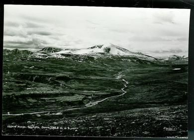 Snøhetta Dovre 2285 8 m o h 60 tallet