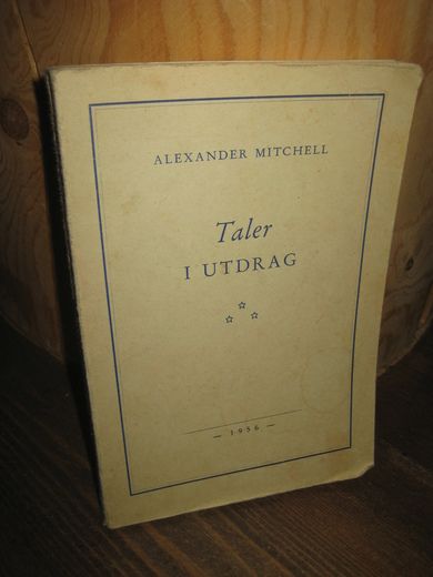 MITCHELL: Taler I UTDRAG. 1956.