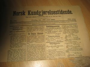 1908,nr 174, Norsk Kundgjørelsestidende.