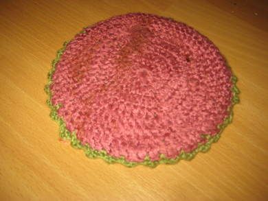 Pen hekla brikke dobbelsidig ca 17 cm i diameter Dette er pakke nr 1