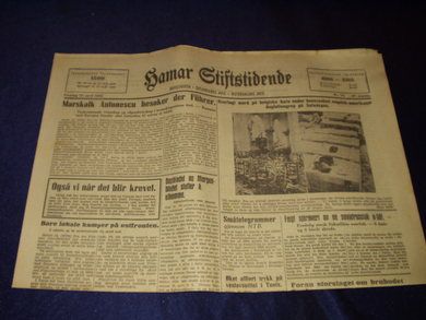 1943 nr 074 Hamar Stiftstidende