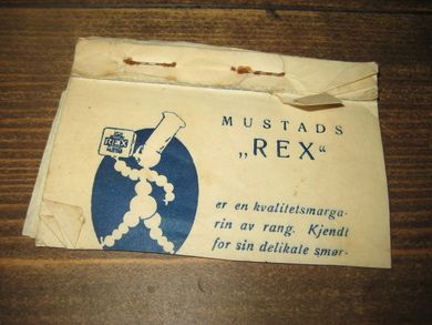 Blokk med reklameark MUSTADS 