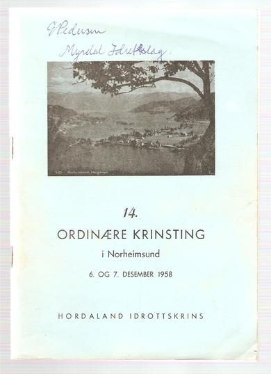 Hefte fra Hordaland Idrottskrets 