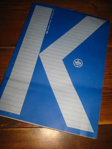 Ubrukt MIPA kladdebok 80-90 tallet