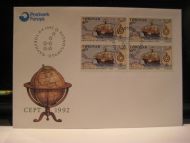 1992, 6.4, CEPT 1992, 4 blokk kr 6.50