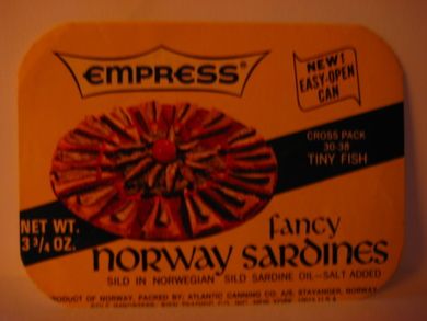 EMPRESS fancy norway sardines.