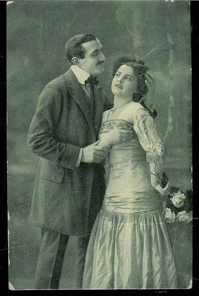 Pent postkort fra tidleg 1900