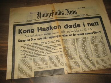 1957 nr 219 Haugesunds Avis