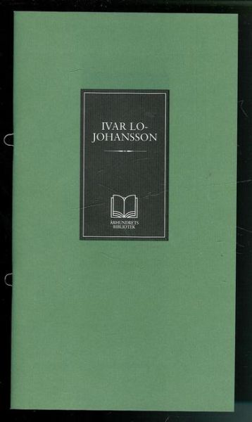 JOHANSSON, IVAR LO.