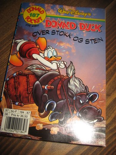 DONALD DUCK OVER STOKK OG STEIN Bok nr 187 1 utgave 1997