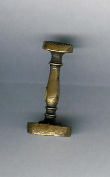 Messingstempel fra forige århundreskifte