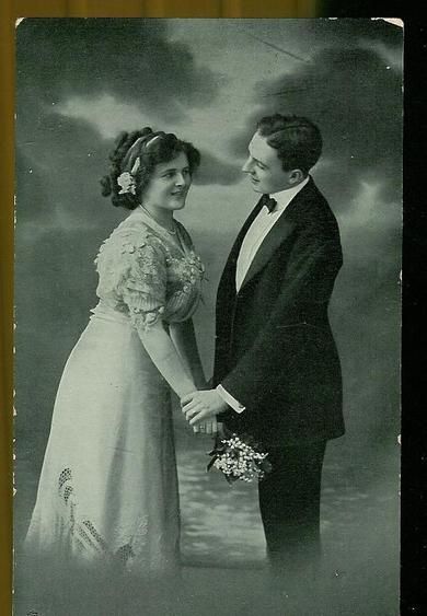 Meget pent postkort fra tidleg 1900