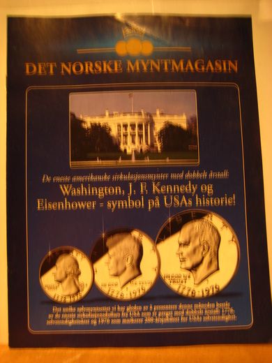 Washington J F Kennedy og Eisenhower- symbol på USA'S historie