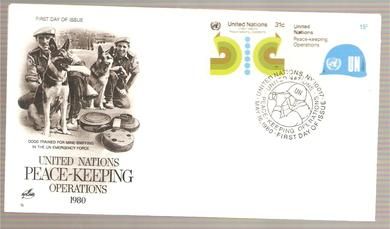 1980 16 MAI PEACE KEEPING OPERATION 1980 FDC UNITED NATION