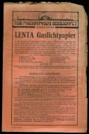 Presentasjonsbrosjyre fra NEUE PHOTOGRAPHISCHE  GESELLSHAFT, BERLIN. Tidleg 1900.