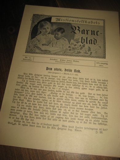 1911 nr 021 Missionsselskabets Barneblad