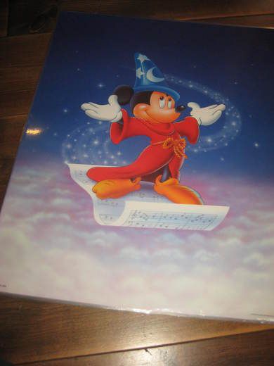 Pen, ubrukt, plastbelagt plakat fra  Disney, ca 41*51 cm stor, Mickey Mouse, 2000t.  Dette er plakat nr 2