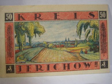 1921 50 pf KREIS JERICHOW