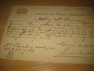 Meddelelse fra Simon Lockert, Christiania 26. juli 1895.
