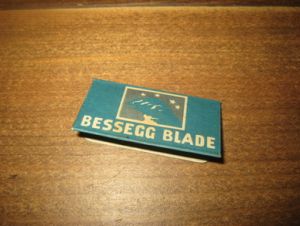 Barberblad,   BESSEGG BLADE, fra Bessegg Fabrikker, 60 tallet. 