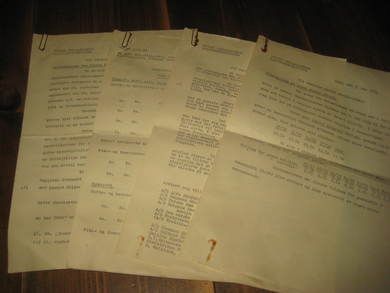 Diverse skriv fra NORSKE SKOFABRIKKERS FORSENING 1934