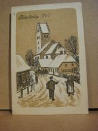 Meget pent kort med frimerke og stempel 1925 Ed F Ph Enerett