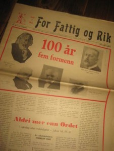 1968,nr 023, For Fattig og Rik. JUBILEUMSUTGAVE 100 ÅR. 
