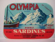 OLYMPIA, fra Stavanger Canning Co, Stavanger.