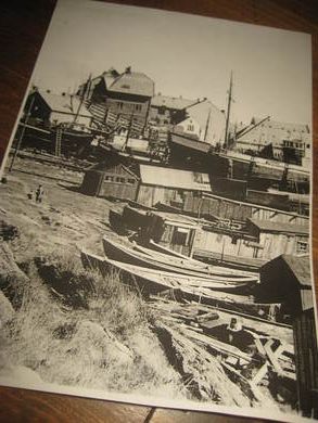 Bilde fra Ålesund på tidleg 1900 ca 21*30 cm stort pent i glass og ramme Dette er bilde nr 7