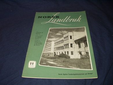 1958 nr 011 NORSK Landbruk